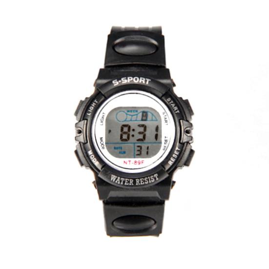 Multi-functional Children Sports Luminous LED Digital Date Alarm Wrist Watch чёрный