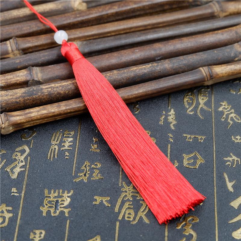 Make Sachet Fringed Ears Long 12Cm Ice Silk Hanging Ears Diy Fan Pendant Hanfu Fringed Accessories Pendant Antique Ears