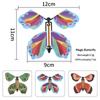 10Pcs Random Color Magic Flying Butterfly Wind Up Toy Bookmark Colorful Butterfly Simulation Christmas Party Surprise Gift