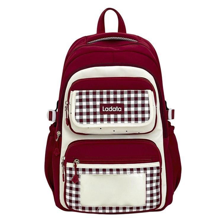 Schoolbag new schoolbag female junior high school students high value ins cute Korean dopamine primary school students large capacity backpack