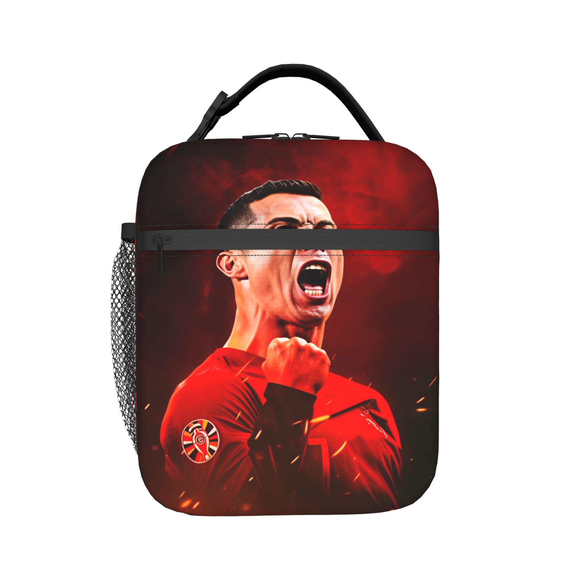 R-Ronaldos 2026 Lunchtas Leuke Lunchtrommel Voor Meisjes School Draagbare Rits Koeltas Oxford Grafische Tote Voedselzakken as picture