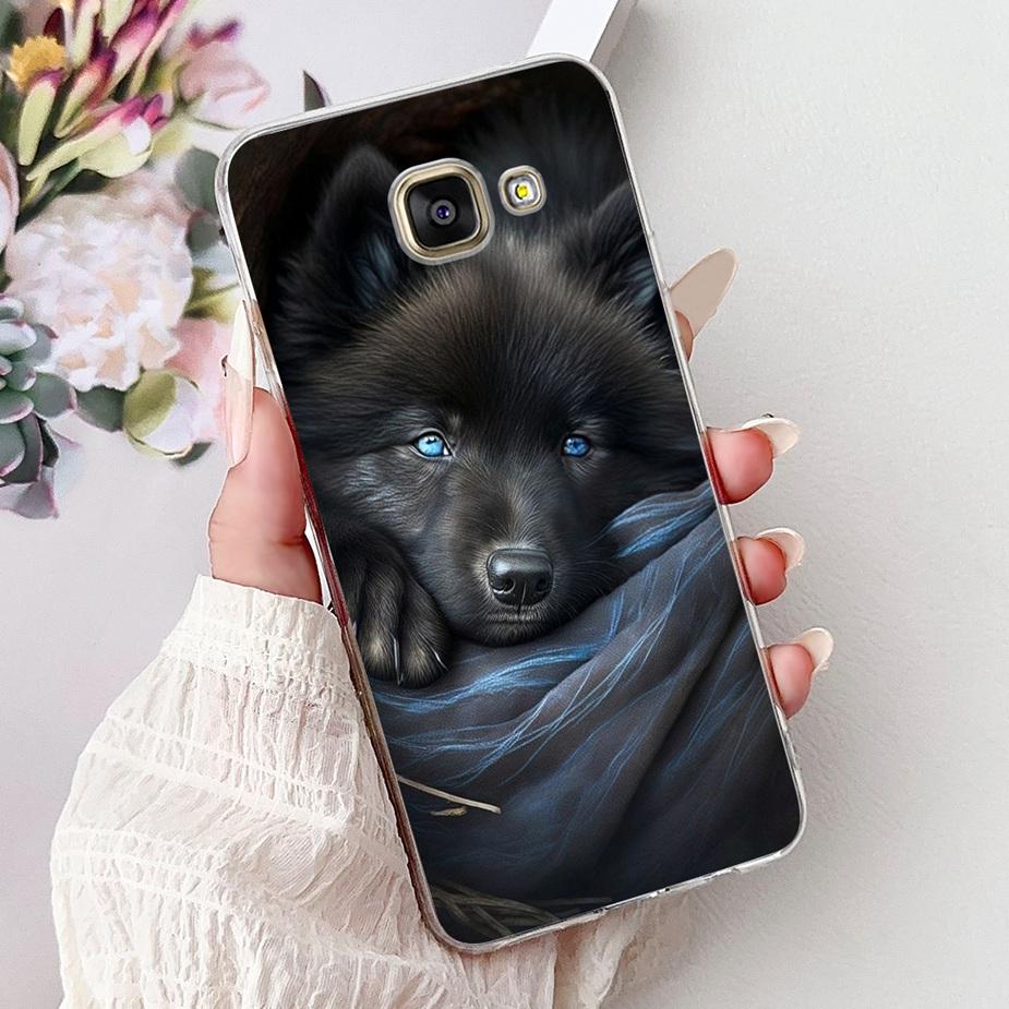 For Samsung Galaxy A5 2016 2017 Case Cute Cat Lion Painted Cover Soft Slim Phone Case For Samsung A5 2017 2016 A510F A520F Shell