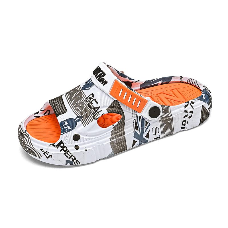 

Новые мужские сандалии большого размера на толстой подошве легкие тапочки мужские модные повседневные спортивные сандалии дышащая пляжная обувь для мужчин 39-40