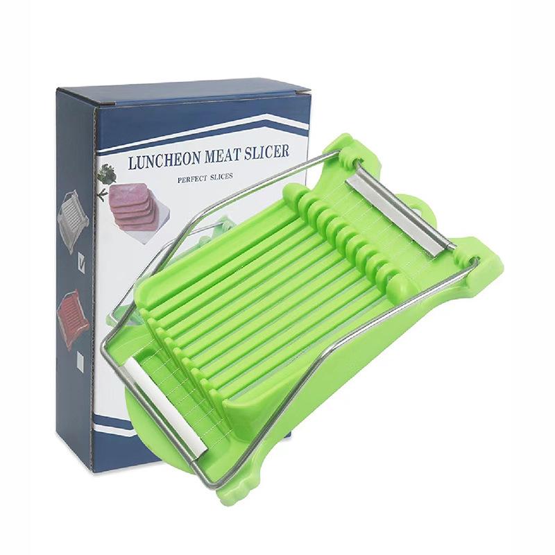 4Colors Luncheon Meat Egg Cutter Stainless Steel Multi Function Food Banana Cheese Strawberry Slicer Kitchen Gadget