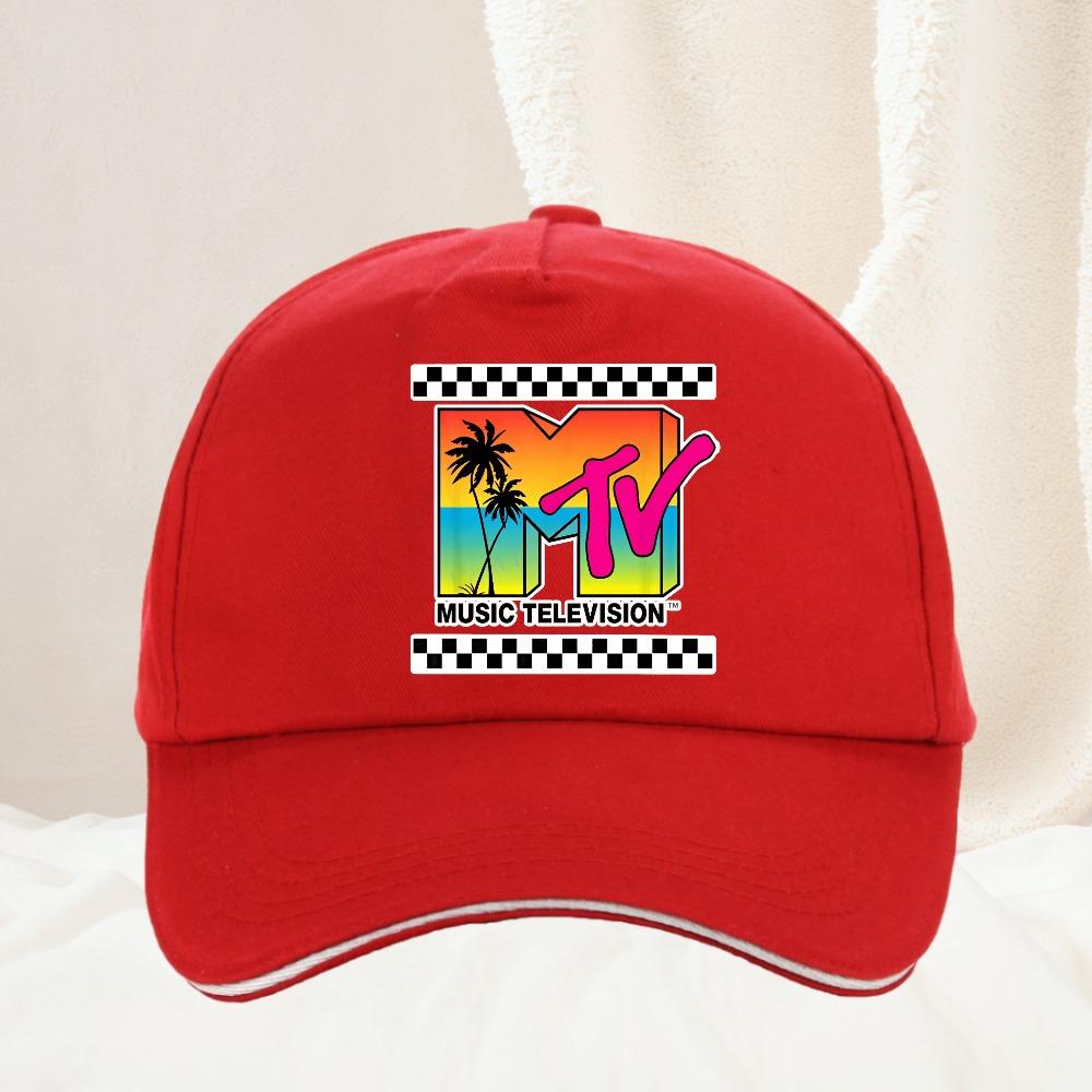 Mtv S Music Television Mtv Baseball Cap Adjustable Casual Hats Sunscreen Hat Unisex Women Golf Snapback hat Adjustable