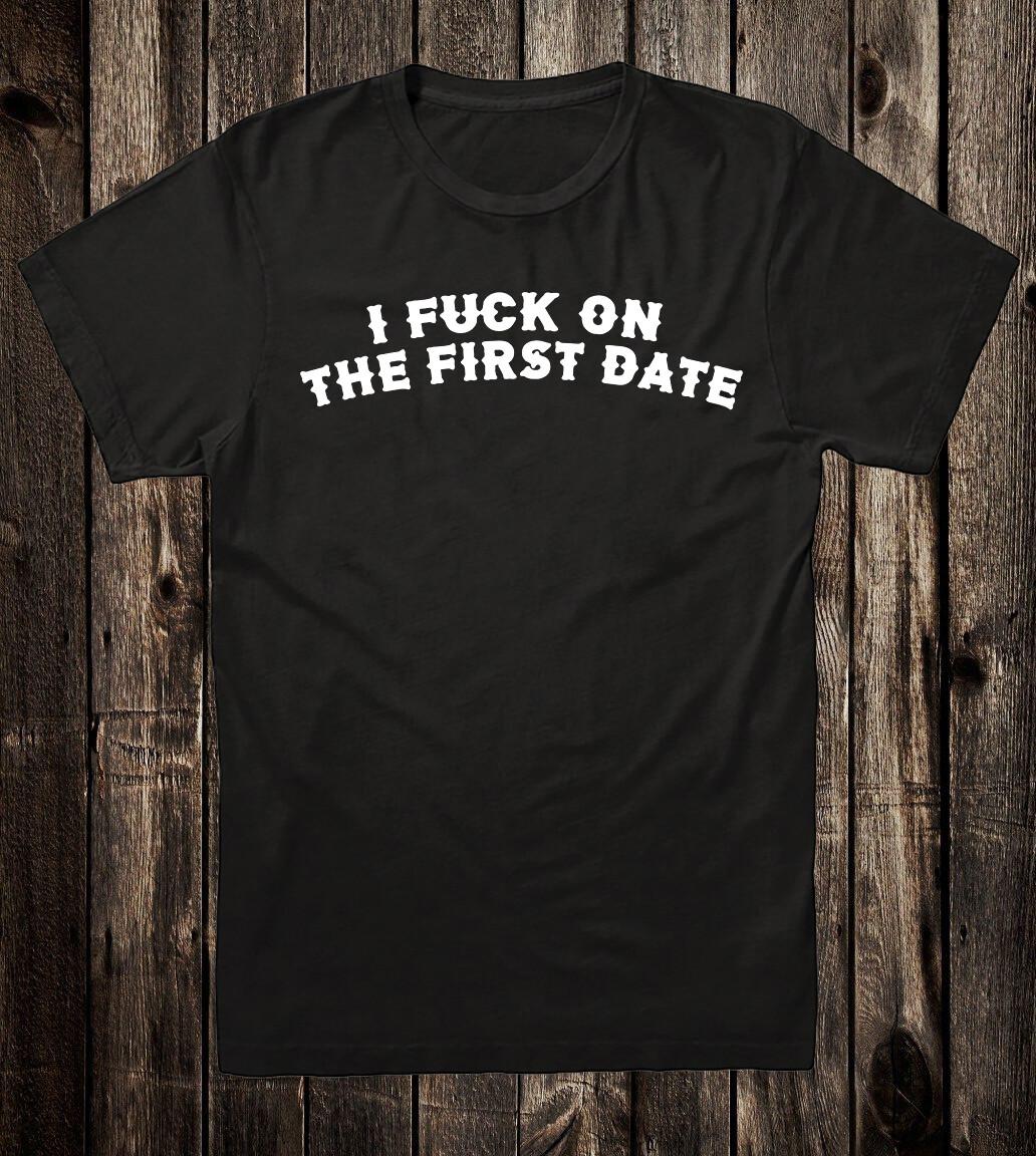 Tee T Shirt Novelty Biker Motorcycle Chopper Practice I F**K On The First Date M