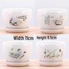 Deer Theme Ceramic Flower Pot Set