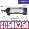 SC63 High Thrust Small Pneumatic Cylinder, Model SC40/50/80/100*125X150X200X500-S