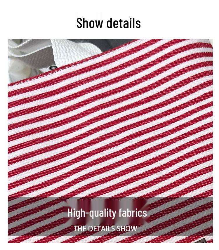 Stylish Striped Tote Bag: Lightweight, Versatile & Perfect for Back to School - Trendy Women's Phone Bag