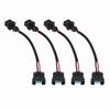 4PCS Fuel Injector Conversion Harness OBD1 to OBD2 Replacement For Acura Integra 199?1995