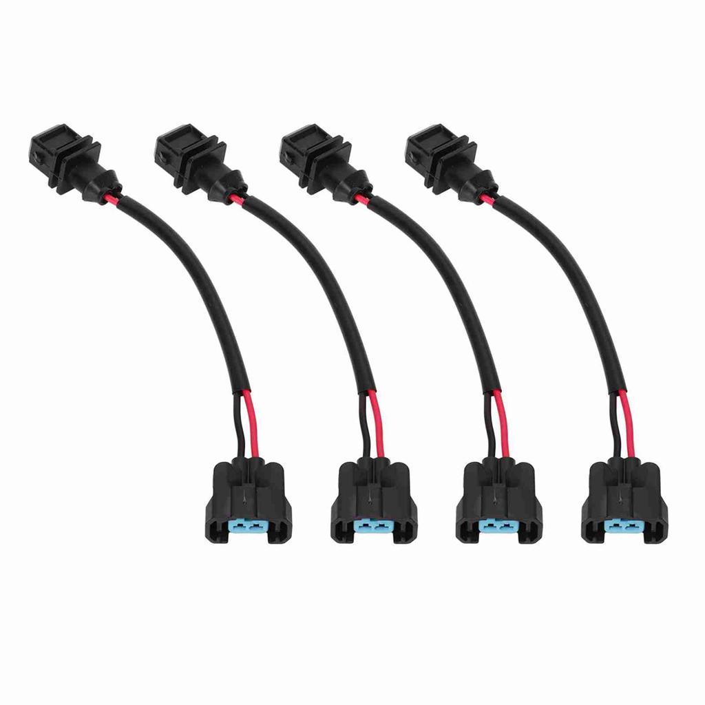 4PCS Fuel Injector Conversion Harness OBD1 to OBD2 Replacement For Acura Integra 199?1995