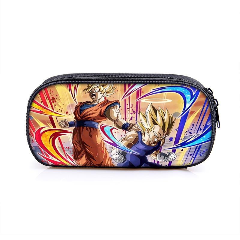 Dragon Ball Vertical Pencil Case - Kids' Stationery Bag with Polyester Design