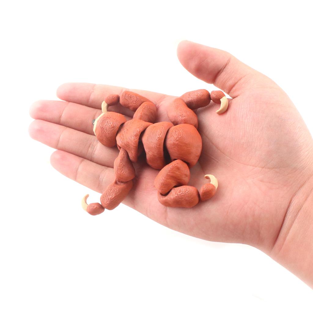 3D Printed Three-Toed Sloth Interactive Joints Authentic Animal Model Print Eco-Friendly Toy For Kids & Collectors