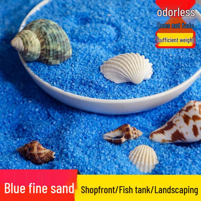 Sky Blue Fine Quartz Sand for DIY Micro Landscapes