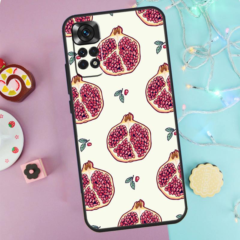 Tropical Pomegranate Pattern Case For Xiaomi Redmi Note 9 10 11 12 13 14 Pro 9S 10S 11S 12S Redmi 14C 10C 12C 13C Cover