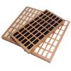 High Quality Wooden Jewelry Display Tray 20 30 42 Slots Ring Organizer Tray Solid Wood Jewelry Ring Storage Display Custom Logo