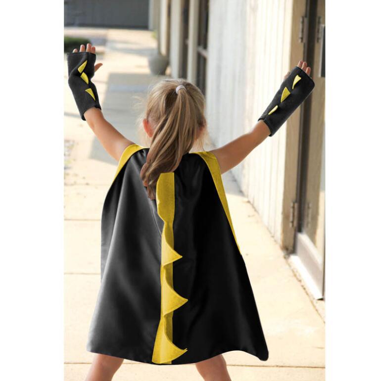 

Плащ-накидка динозавра, украшение для вечеринки на Хэллоуин, день рождения, детский костюм для косплея, детский набор одежды, украшения для танцев на Хэллоуин