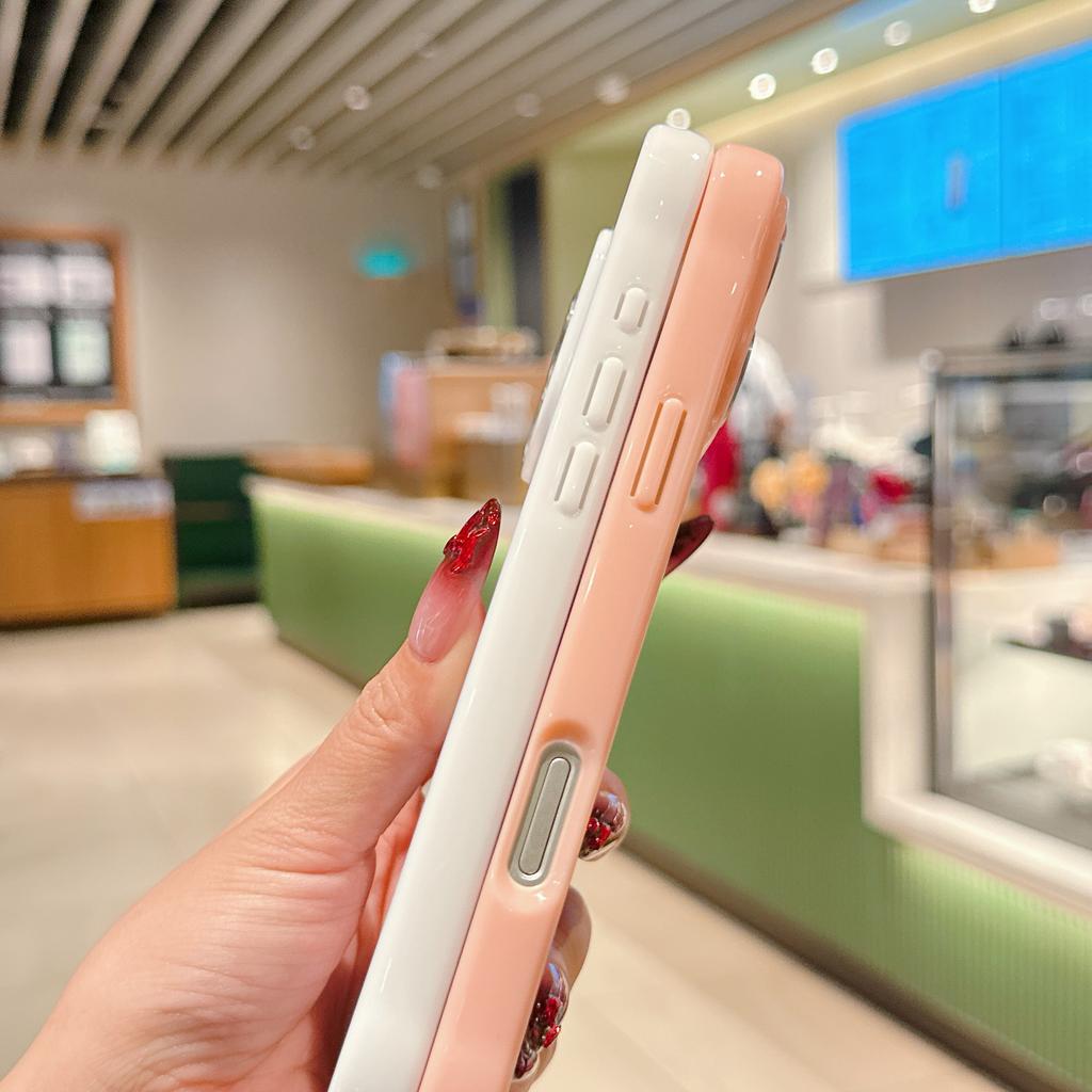 Candy Color Bumper Transparent Phone Case For iPhone 16 15 14 13 11 12 Pro Max Mini XR XS X 7 8 Plus SE Clear Hard Acrylic Cover