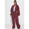 Womens 2025 Long Sleeve Casual Sporty Hoodie Pants Set Streetwear Outfit In Solid Colors