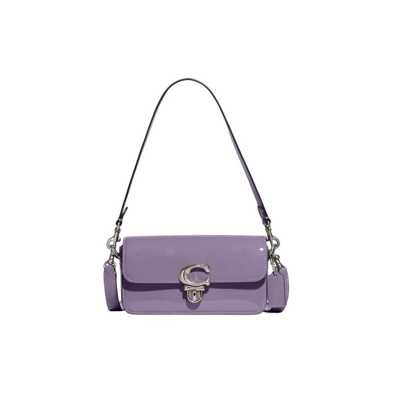 Coach Studio 20 Removable Shoulder Strap Push Lock Closure Patent Leather Handheld Crossbody Shoulder Bag Small Women handbags CE331-LHSF1