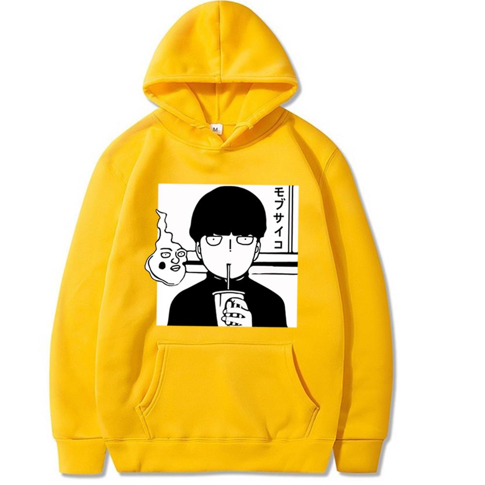 Толстовки унисекс в стиле аниме Mob Psycho 100 с принтом уличная одежда унисекс женская мода толстовки большого размера пуловеры с капюшоном спортивные костюмы одежда XL 5330₽