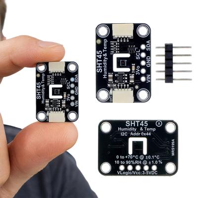 Temperature Humidity Sensor SHT45 High Precision I2C 0x44 for STEMMA QT Qwiic 3.3V 5V PCB Module