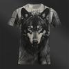 Men's Graphic Animal Wolf T Shirt Tee Top Short Sleeve T Shirt 3D Print Crew Neck Shirt Designer Retro Vintage Casual Sports Outdoor