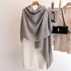 Women S Summer Thin Solid Color Scarf With Tassels For Sun Protection