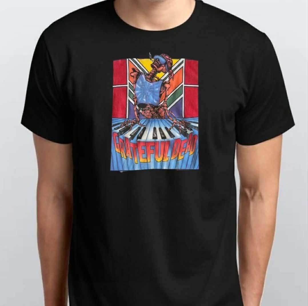 Grateful Dead Brent Mydland Skeleton Graphic T-SHIRT S M L XL XXL 3 4 XL Black 4XL