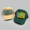 Three-dimensional printing letter color matching baseball cap men's and women's sunshade mesh eye hip-hop personalized cap