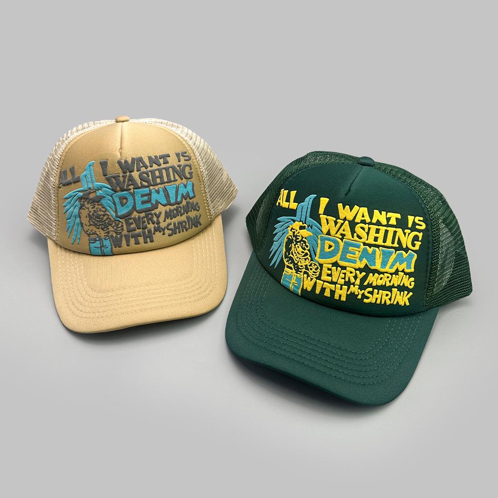 Three-dimensional printing letter color matching baseball cap men's and women's sunshade mesh eye hip-hop personalized cap