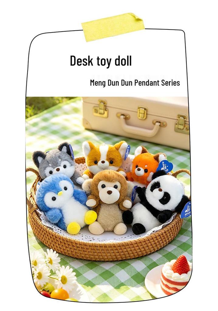 Panda Husky Plush Toy & Sloth Lemur Terrier Phone Holder Doll