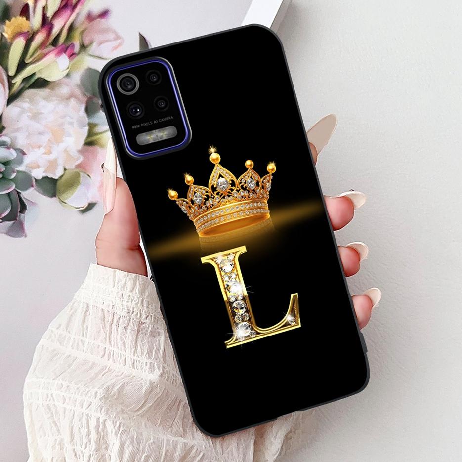 Pro pouzdro LG K52 2020 LM-K520 Nové Módní Korunní Písmena Kryt Měkký Silikonový Kryt na Telefon Pro LG K62 LM-K525 K 52 LGK52 LGK62 Fundas