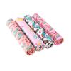 4pcs Baby Flannel Swaddle Blanket, Soft Breathable Swaddling Wrap, Cute Print Newborn Receiving Blanket, Essential Baby Supplies