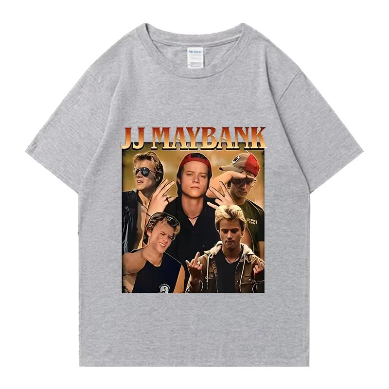 Koszulka z grafiką serii Vintage Outer Banks 3 Mężczyźni Kobiety Hip Hop Streetwear JJ Maybank Bawełniana Koszulka Luźne Ubrania
