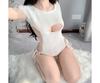 Sex Sweater Knitted Japanese Underwear Sexy Big Halter Strap Open Chest One-piece Pajamas Hot Passion Suit