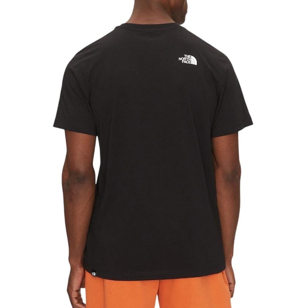North Crew Neck Fine Tee NF0A8A6M Logo Print Black [The Face] T-Shirt Men's Short-Sleeve (JP, Alphabet, L, (Size L)) [Item]