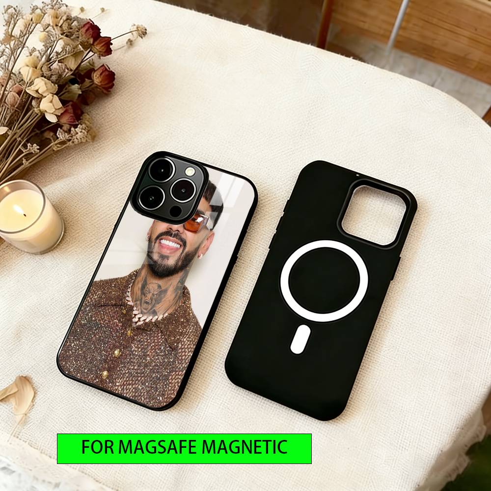 Anuel AA Phone Case For iPhone17,16,15,14,13,12,11 Plus,Pro Magnetic with Magsafe Wireless Charging