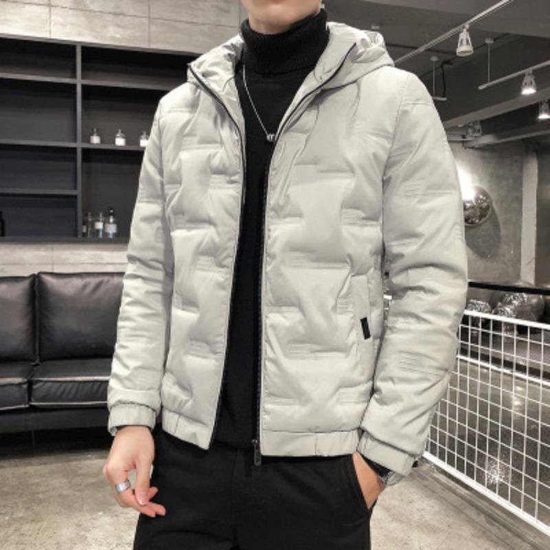 New Men's Winter Jacket Fashion Casual Thickened Down Cotton Warm Parkas Male All-match Lightweight Cold-proof Warm Hooded Coats