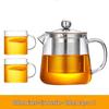 Heat-Resistant Glass Teapot Set with Filter