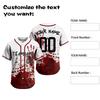 Customizable Halloween Baseball for Men Women and Kids Sportswear