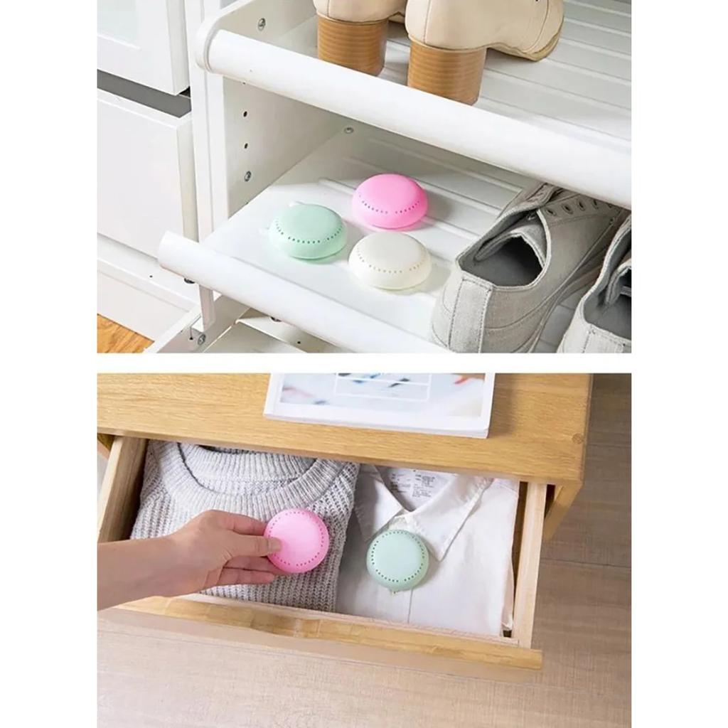 HOMZY 10pcs Toilet Air Deodorant Solid Round Fisher Aromatherapy Fragrance Lasting Deodorization Toilet Bedroom Wardrobe Car Home