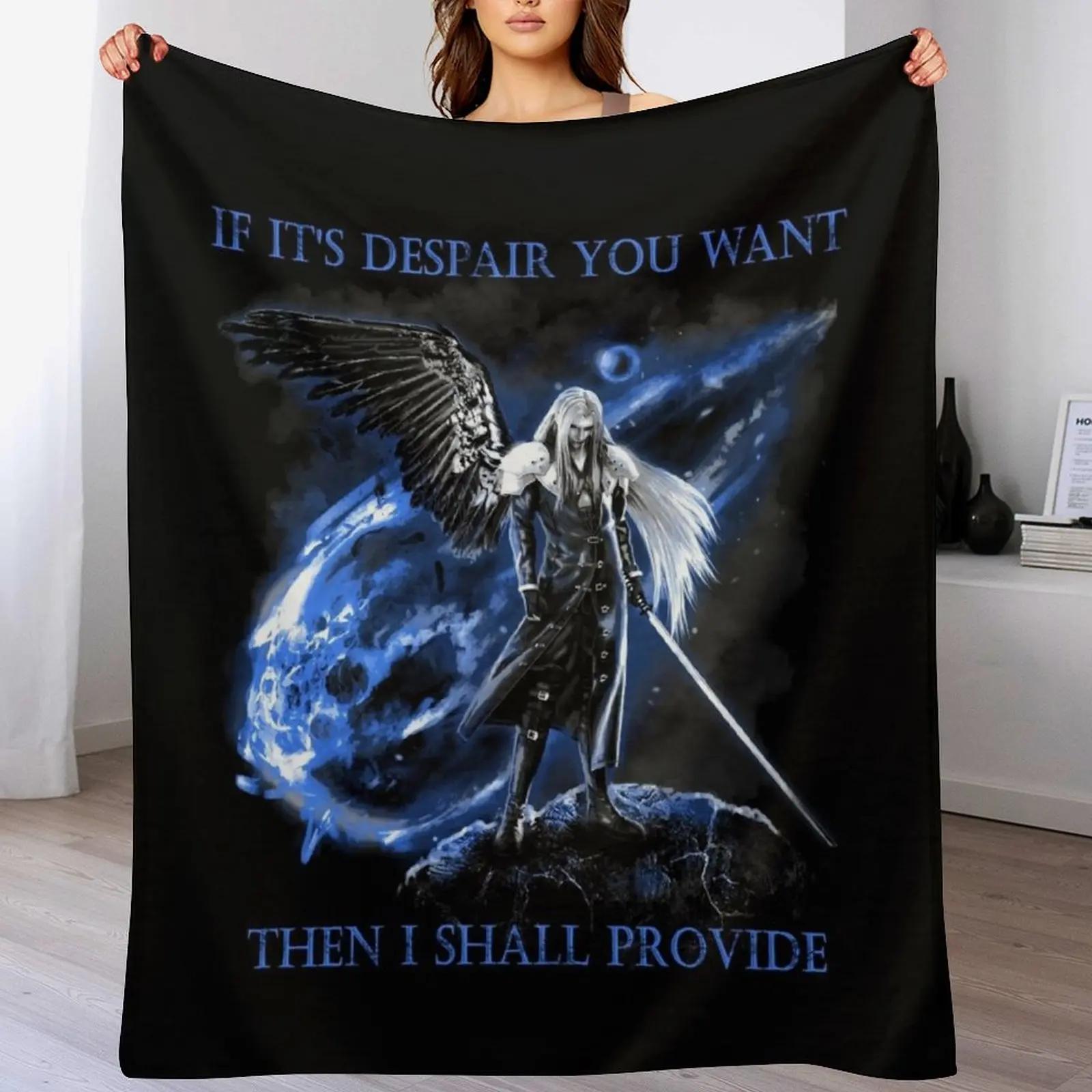 

Sephiroth FF7 The One Winged Angel Throw Blanket Outdoor Soft Blanket for Picnic Beach Camping 102x76cm(40x30in)