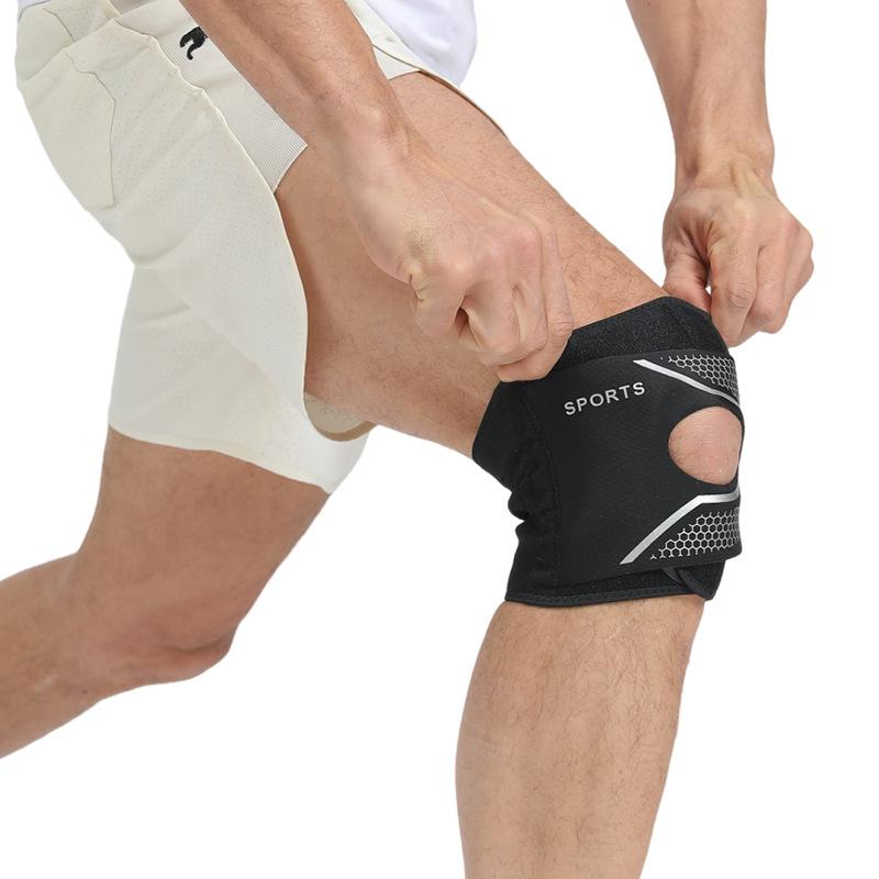 

Sports Knee Pads Outdoor Mountaineering Patella Straps Breathable Straps Pressurized Patella Protection Basketball Knee Pads Badminton Leg Guards XL code чёрный