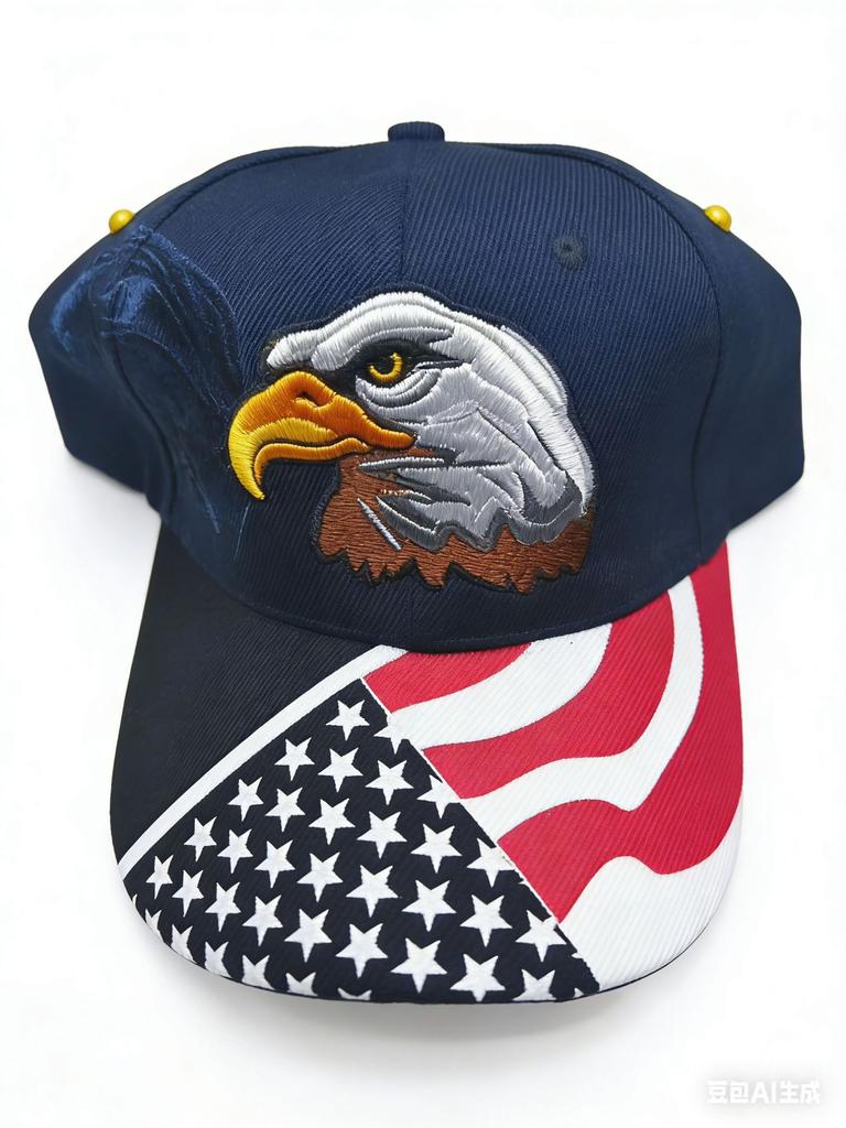 Eagle American Flag USA Pentagram Embroidered Baseball Cap Cap Sun Hat Explosion Trend