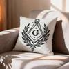 COOL FFreemasonry Symbol Pillow Case Pattern Printed Pillowcase For Living Room Sofa Cushion Cover