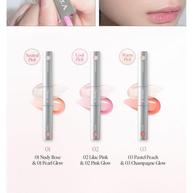 Dear.A - Blush & Beam Dual Stick - 3 Colors