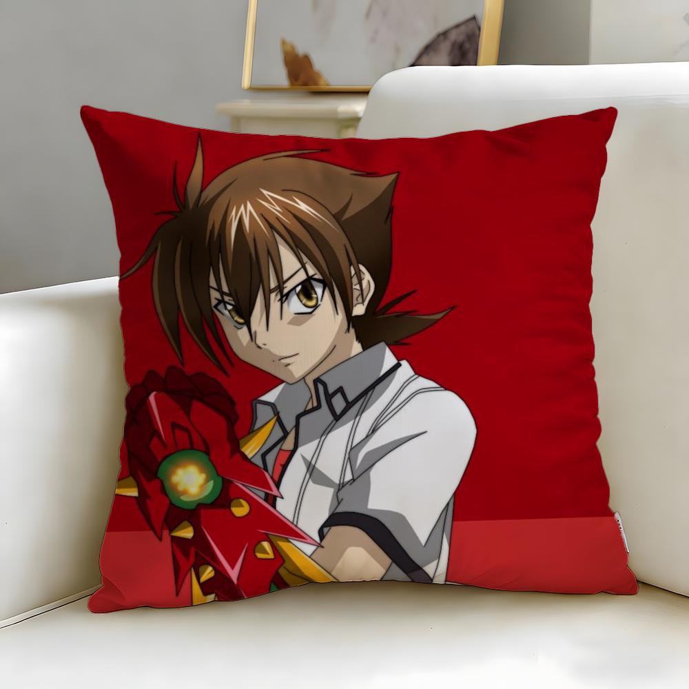 popular anime High School DxD Cushion Cover Soft & Easy-Wash Pillow Case – Versatile for Couch, Bed, Travel and Office