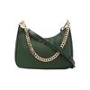 Jet Set Charm Solid Color Vintage Cowhide Armpit Bag Crossbody Shoulder Bag Women's Moss Green