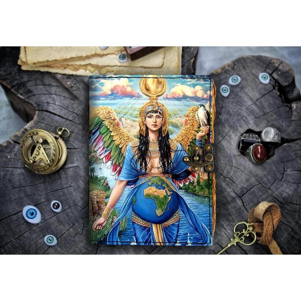 Leather Empaths Printed Diary Vintage Old Pages Diary for Office & Personal Use (7 X 5 Inch)